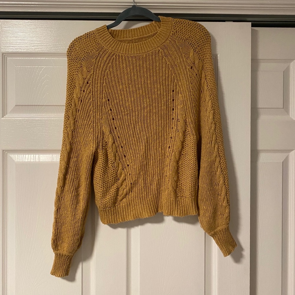 American Eagle Mustard Yellow Sweater
